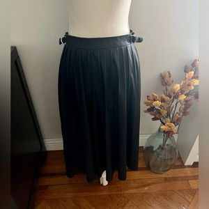 Size 6 Catherine Malandrino  Black faux leather skirt